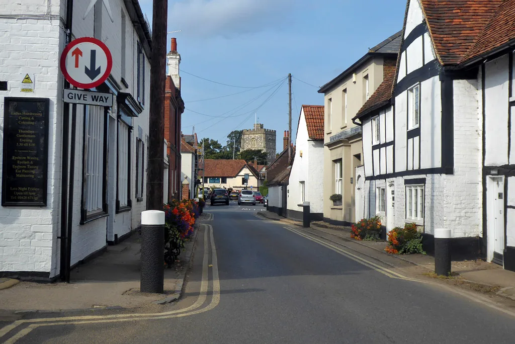 The High Street in Bray. Bray Cured takes its name from the village and gives its registered address as 290 Windsor Road, Maidenhead.