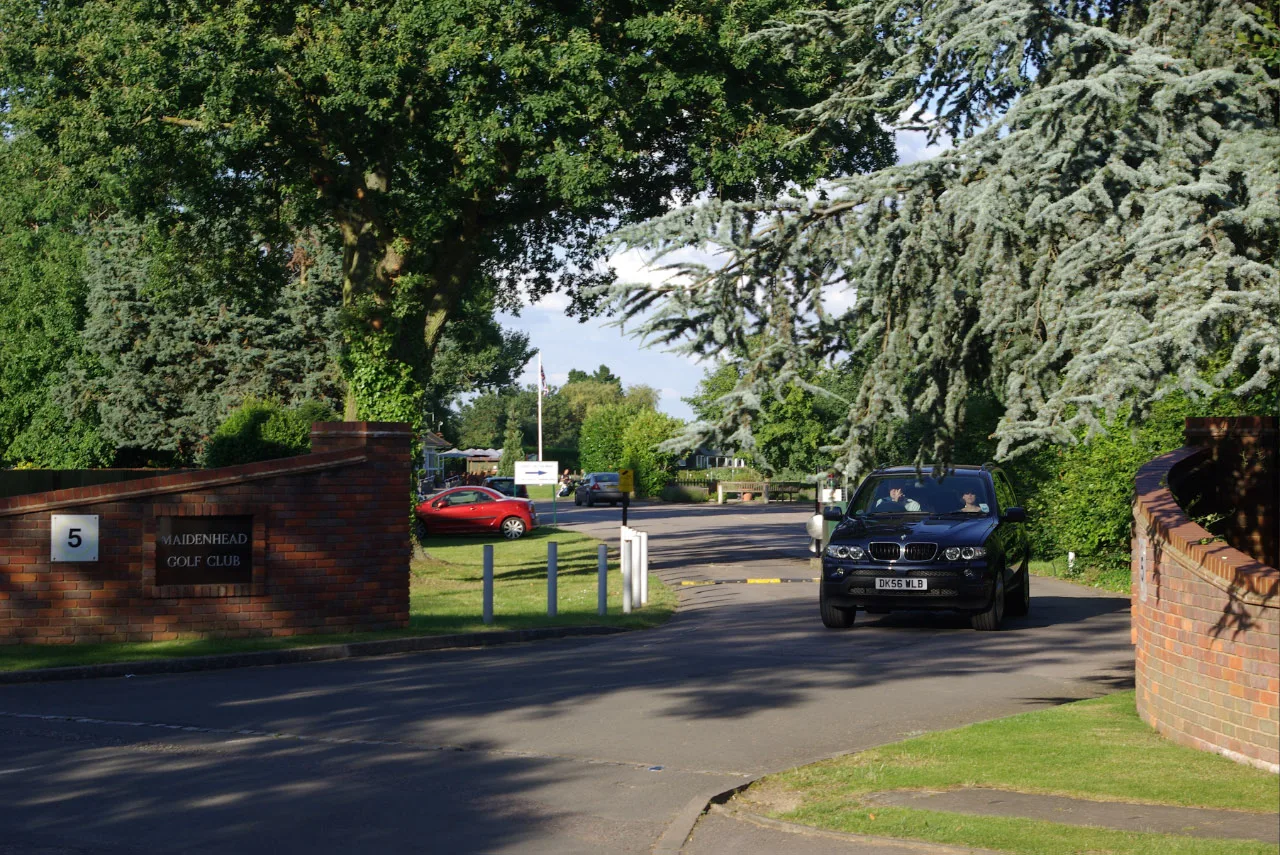 The entrance to Maidenhead Golf Club, photographed in July 2012. The clubhouse and its outbuildings are now to come down.